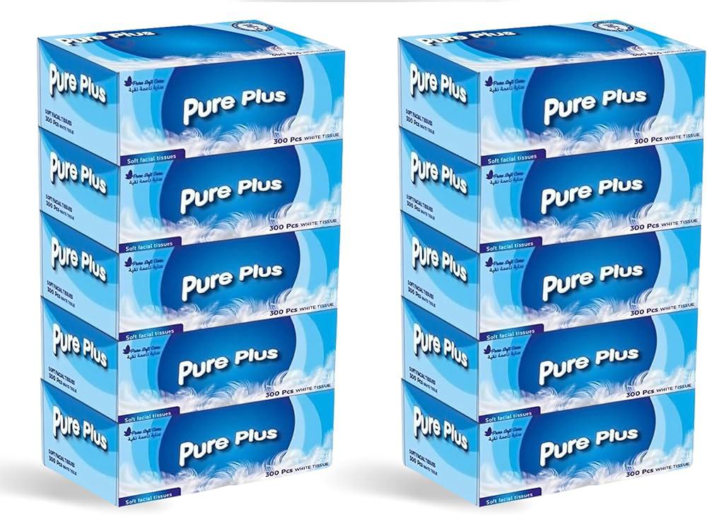 Pure Plus Soft & Gentle Tissue Box x5